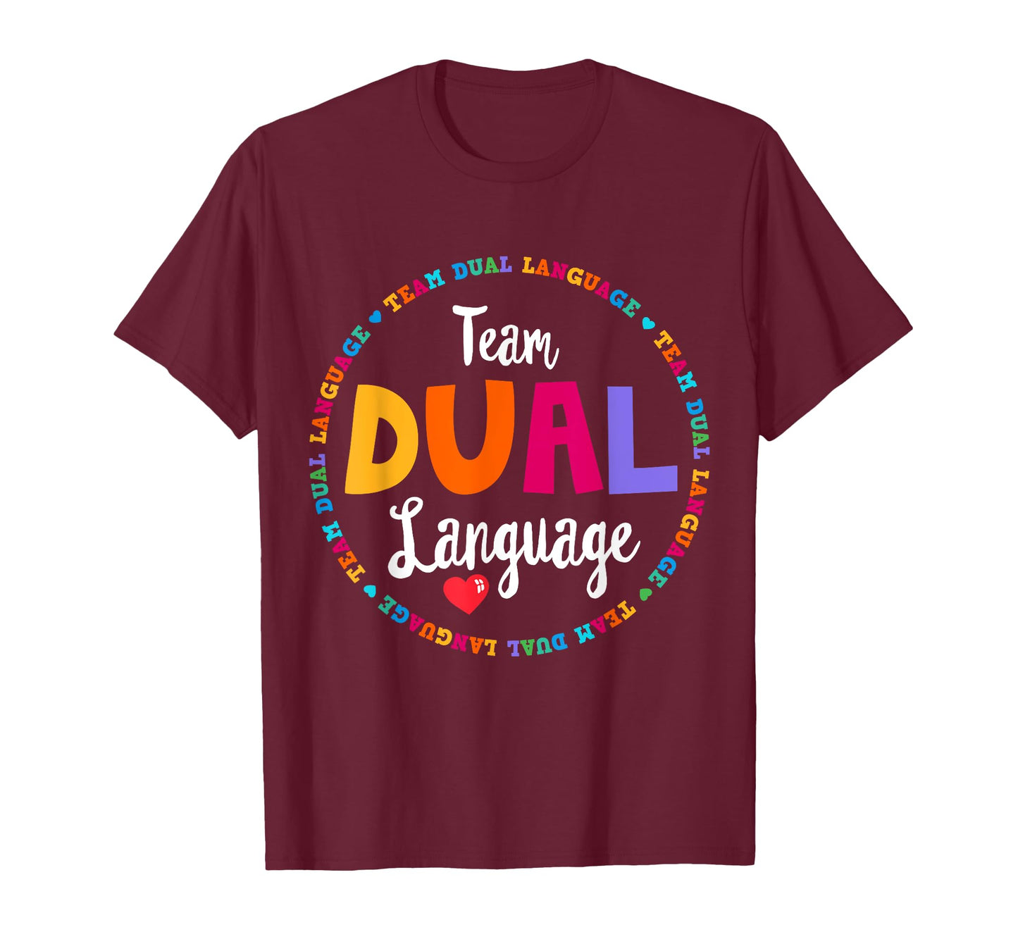 Cute Back to School Squad Team Dual Language Teachers T-Shirt for Men Women Girls Kids