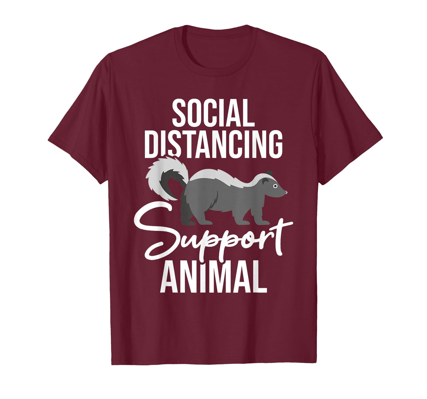 Social Distancing - Skunk Wildlife Lover Zookeeper Zoologist T-Shirt