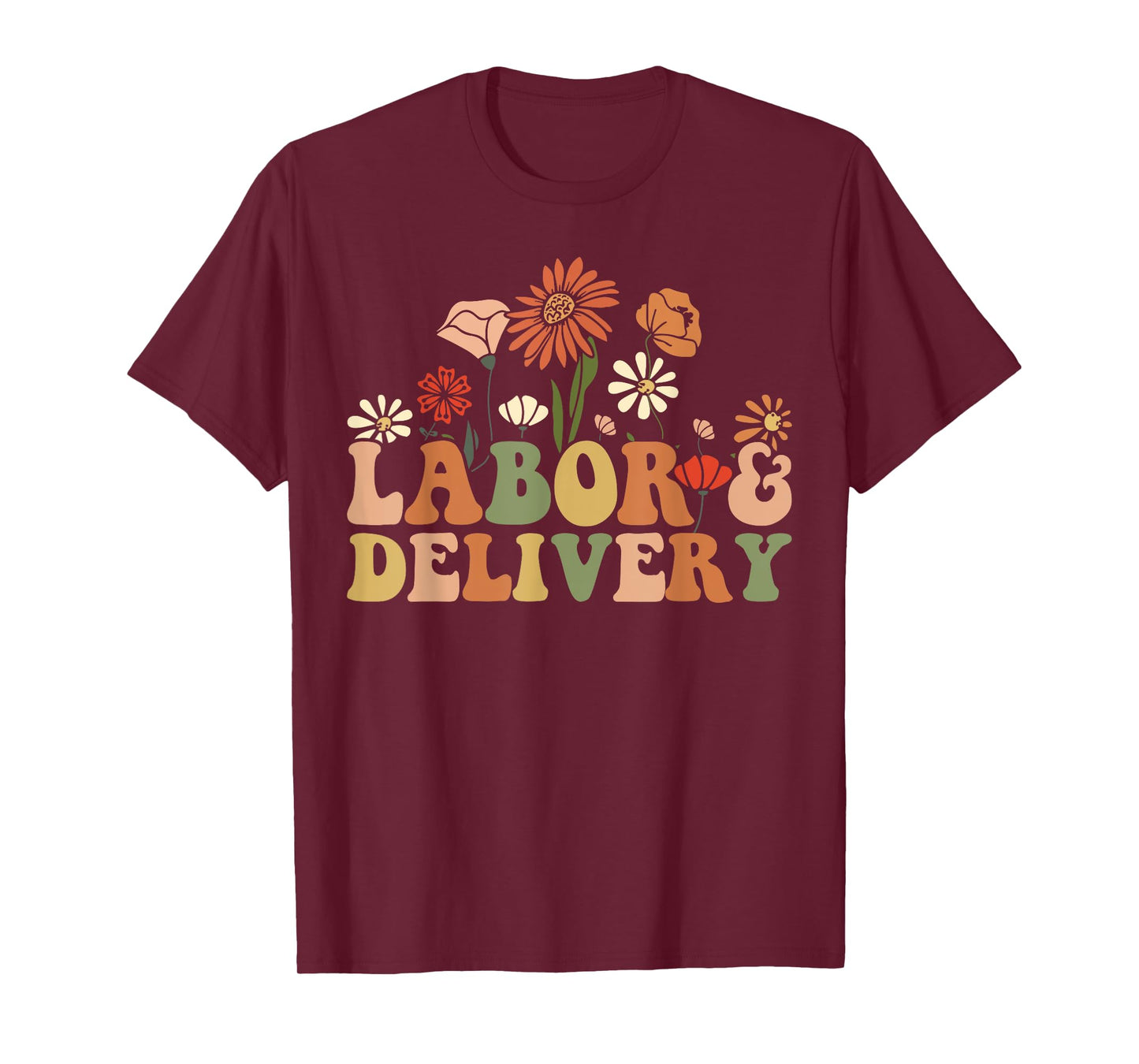 Labor & Delivery Nurse Leopard Rainbow Nursing Nurse Week T-Shirt