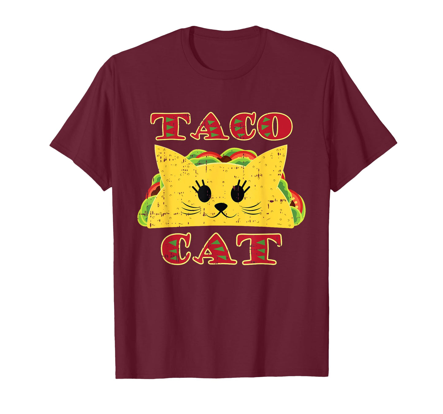 Taco Cat Black Cute Fun-ny Mexican Tortilla Food Animal Gift T-Shirt