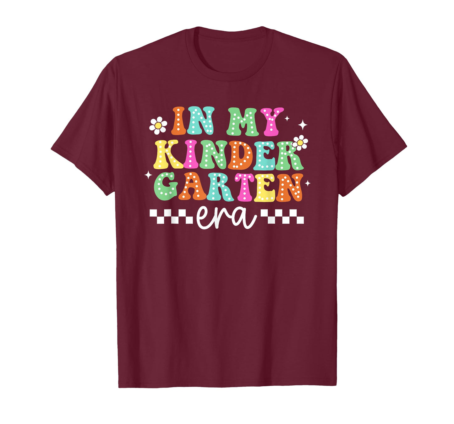 In My Kindergarten Era Groovy Kindergarten Back To School T-Shirt