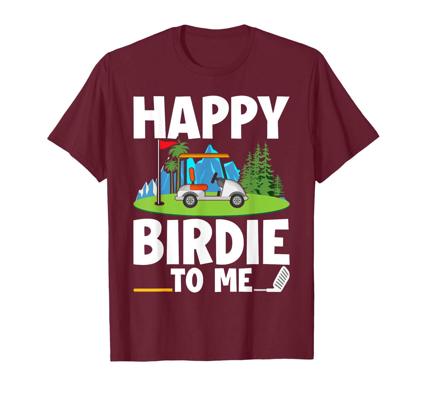 Funny Golf Birthday Happy Birdie Golfer Kids Boys Men T-Shirt