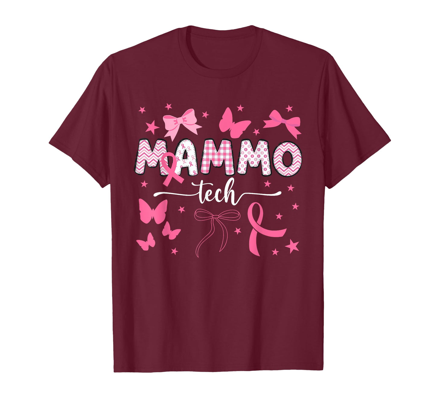 Mammo Tech Breast Cancer Awareness Month Rad Tech Radiology T-Shirt