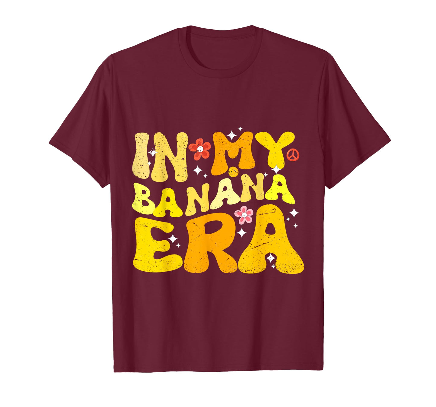 In My Banana Era Banana and Baseball Lover Funny T-Shirt