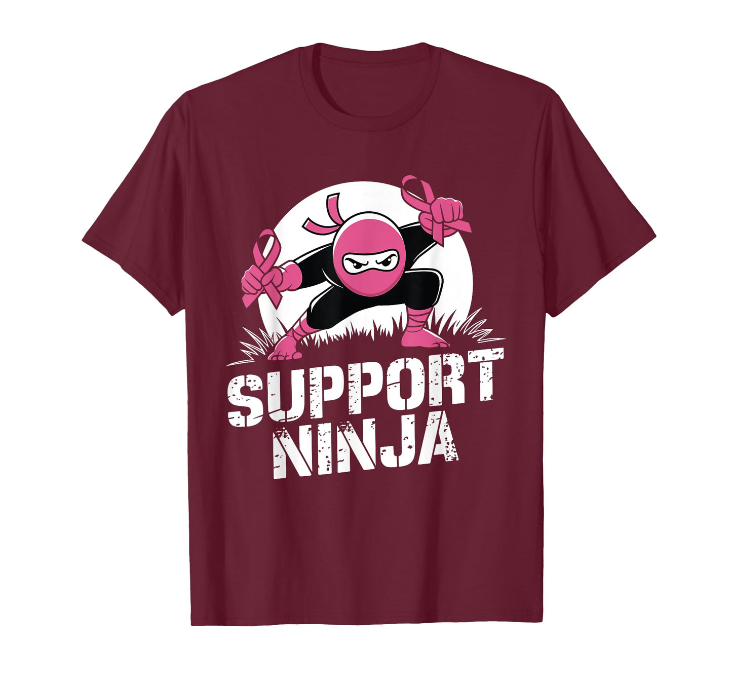 Support Ninja Breast Cancer Awareness Survivor Toddler Boy T-Shirt