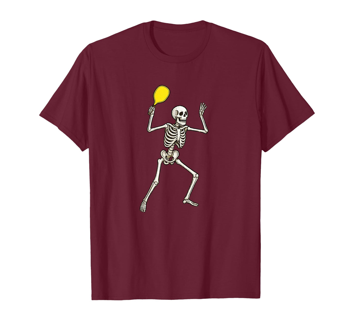 Skeleton Pickleball Player T-Shirt