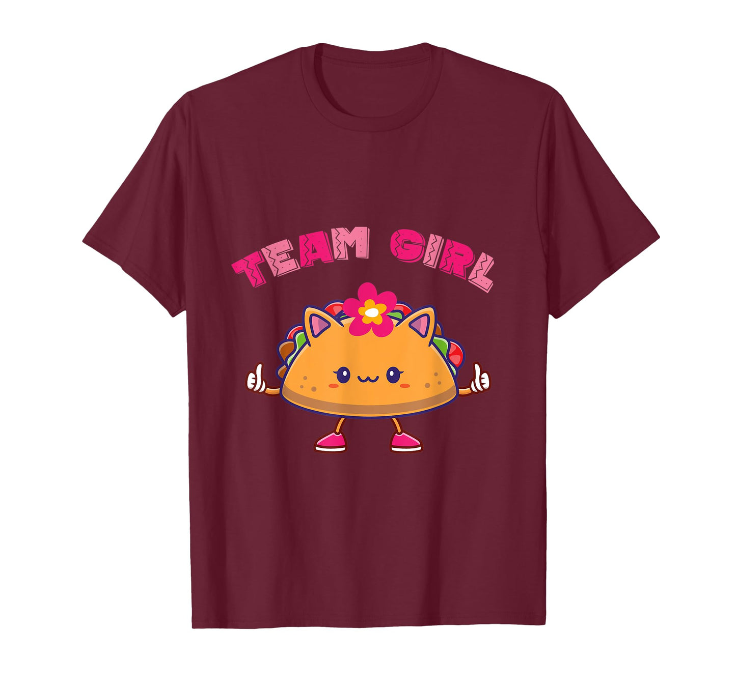 Cute Tacos Mexican Gender Reveal Team girl kid girl Toddler T-Shirt