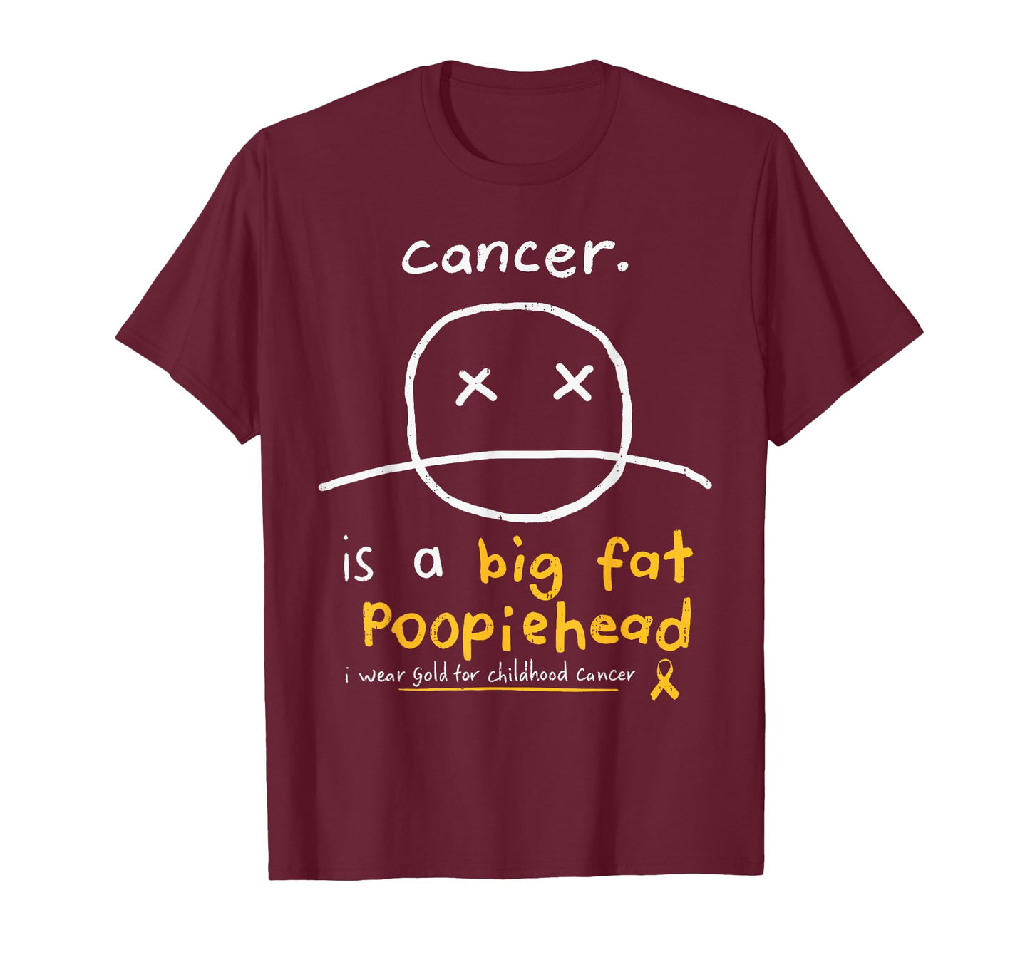 Fighters Childhood Cancer Awareness Survivor Gold Ribbon T-Shirt