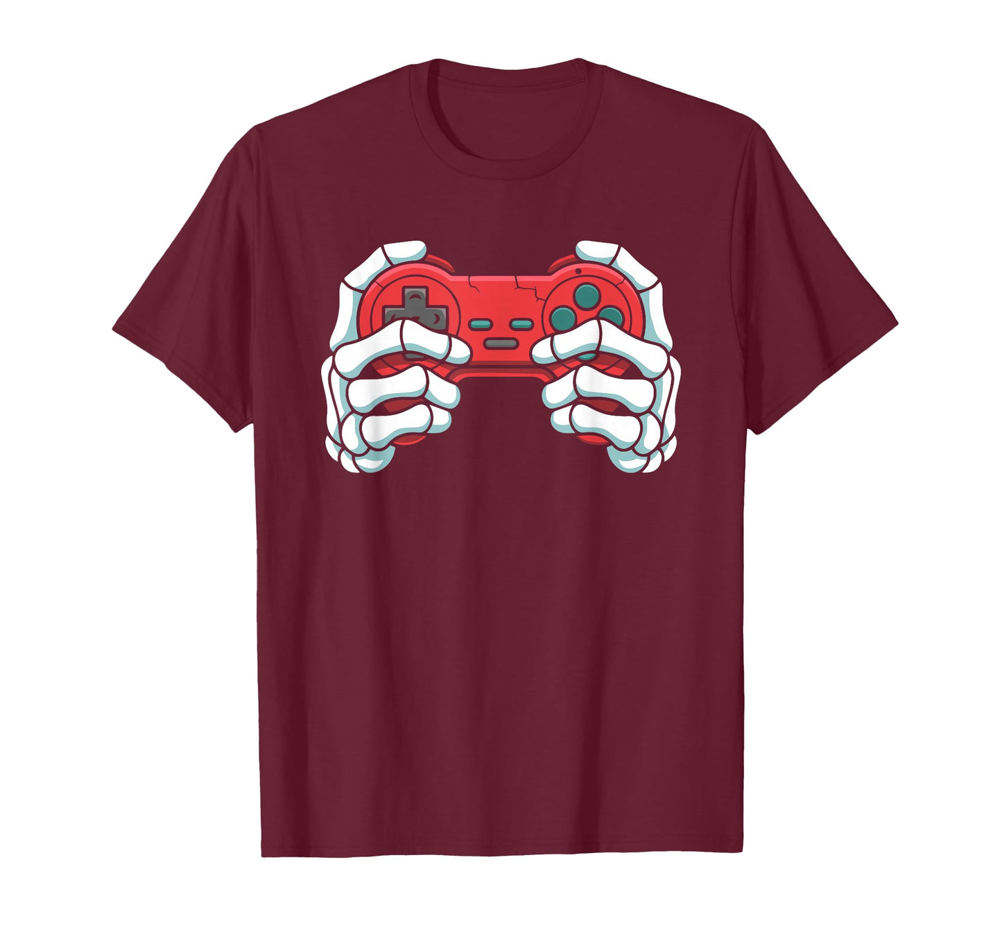 Video Game Skeleton Hand Gaming Halloween Gamer Men Boys T-Shirt