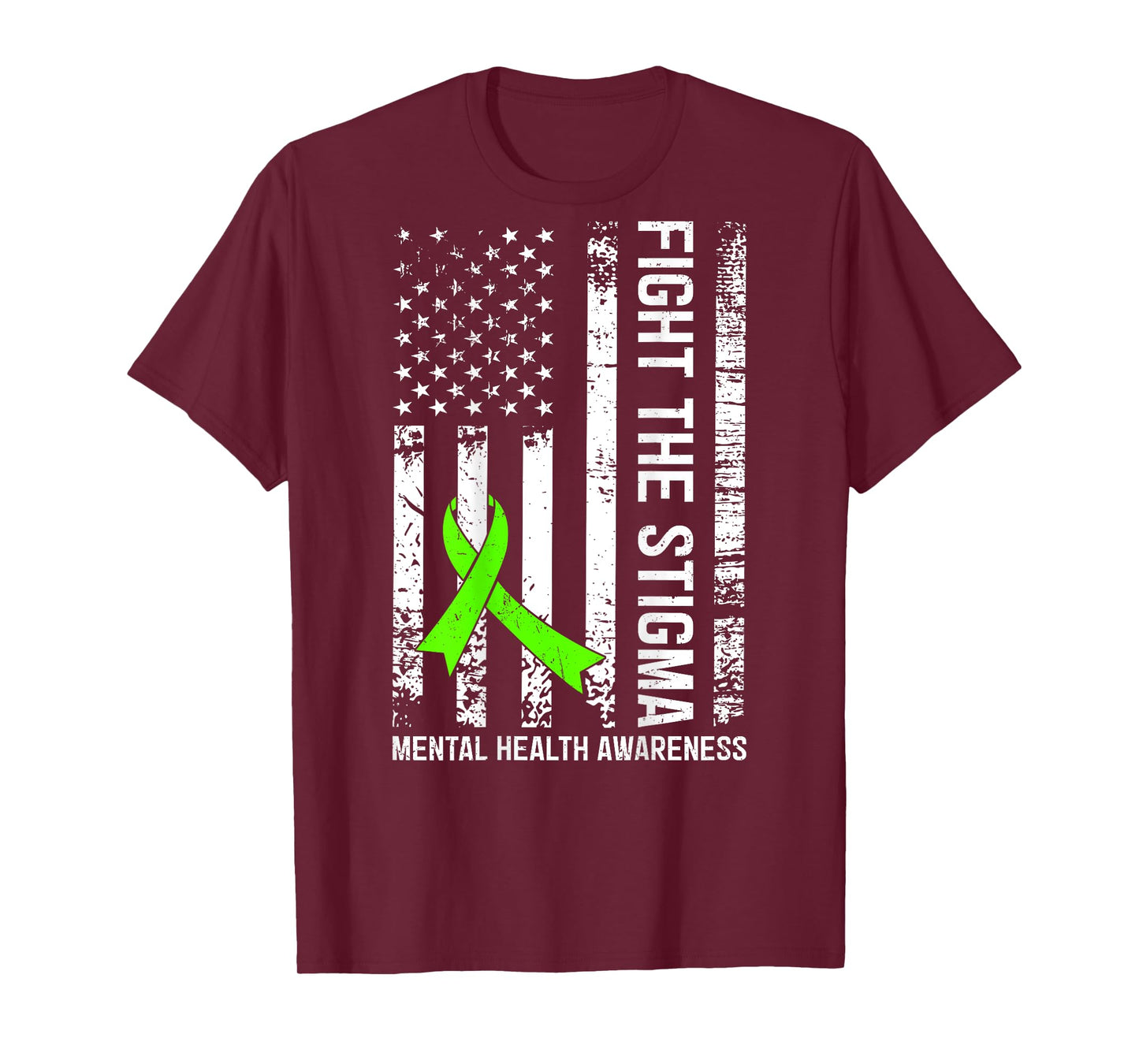 (On Back) Mental Health Awareness Month Fight the Stigma T-Shirt