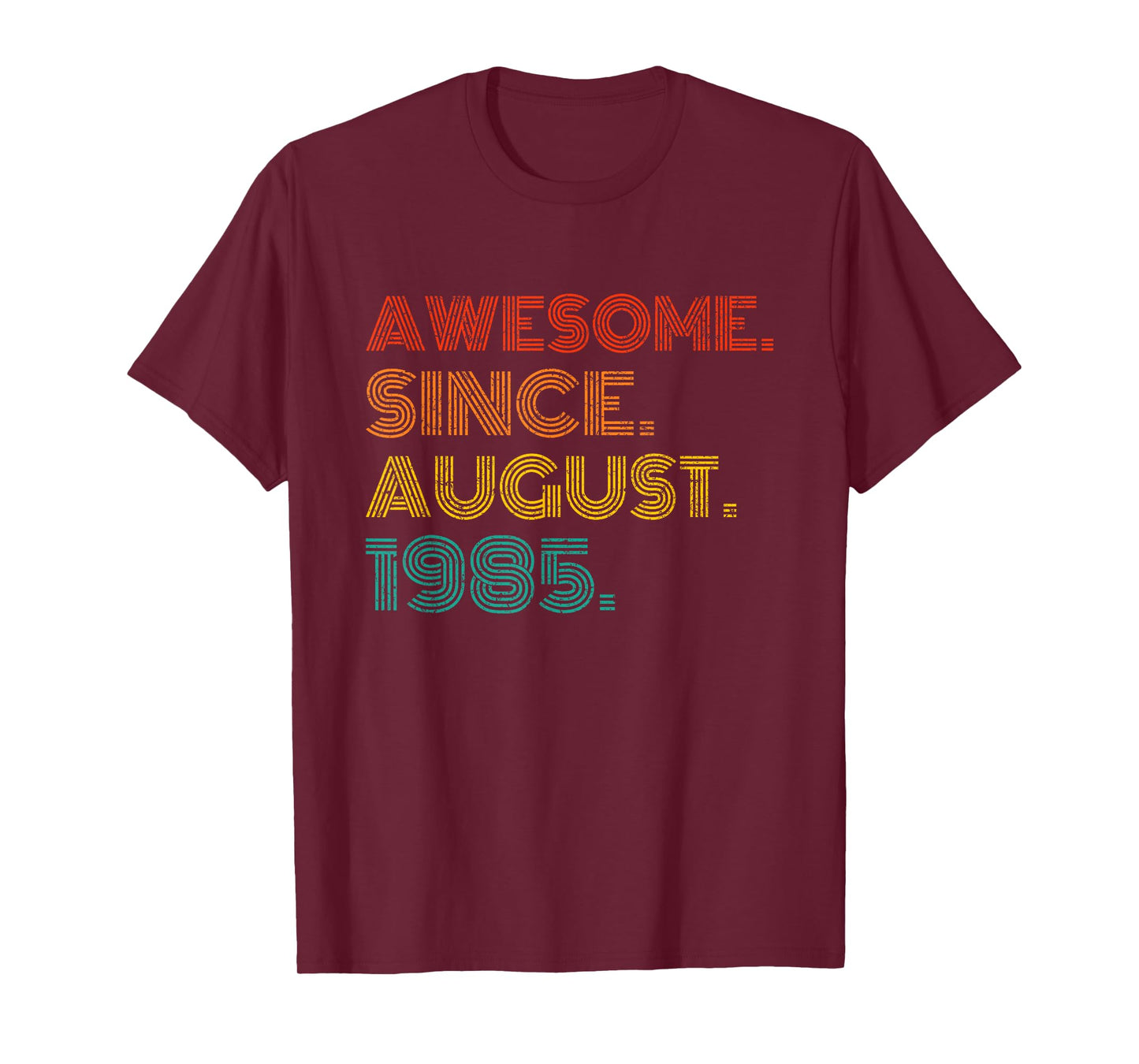 Awesome Since August 1985 Birthday Gifts Idea 1985 Vintage T-Shirt