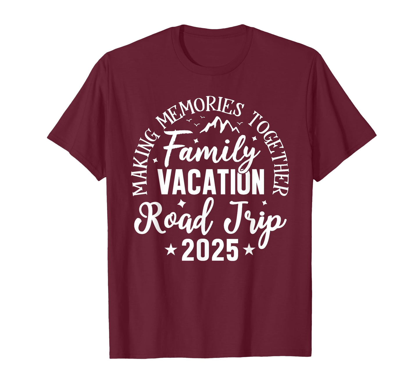 Road Trip 2025 Family Vacation Making Memories Matching Camp T-Shirt