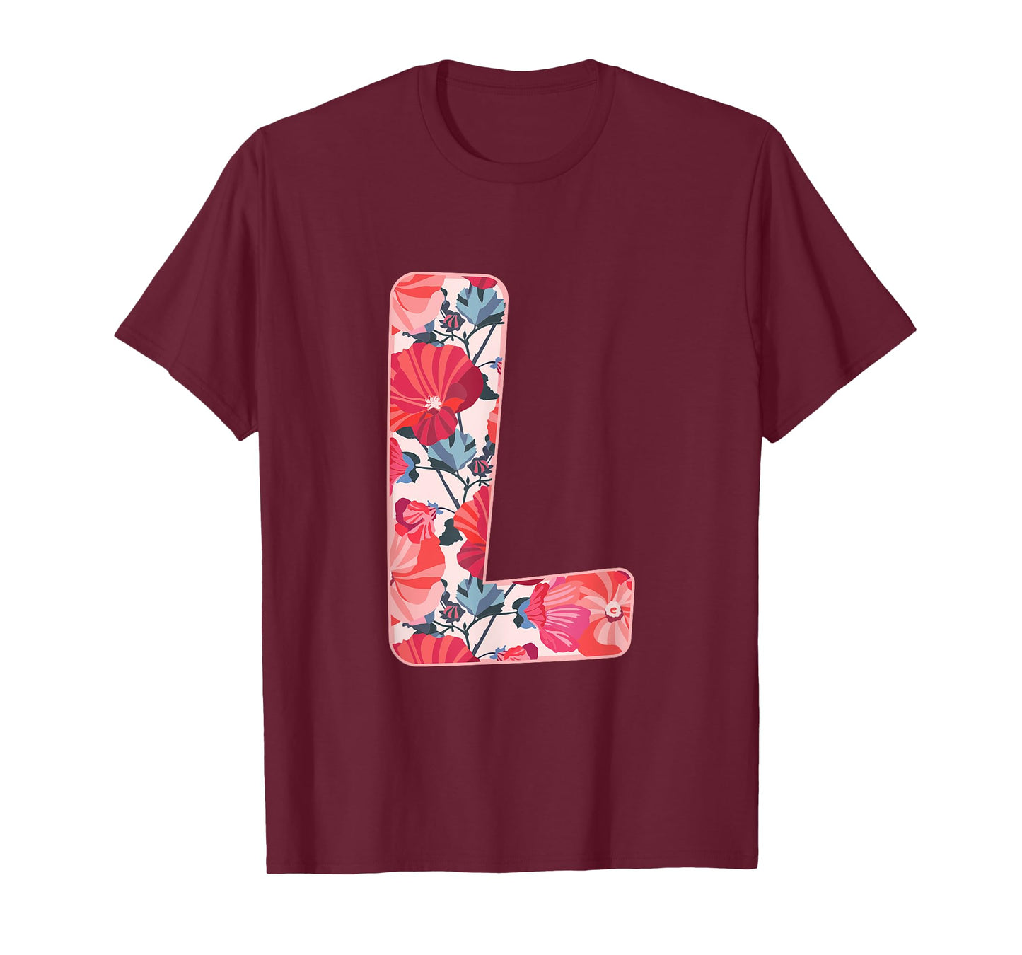 Letter L Alphabet First Name Consonant Flower Garden Gift T-Shirt