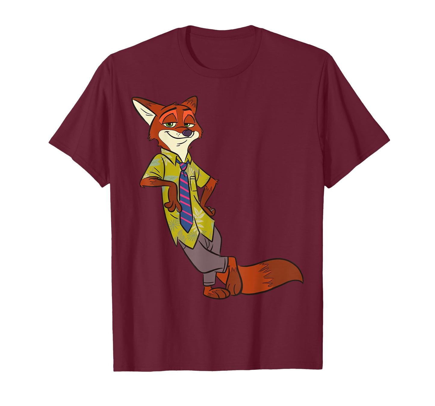 Disney Zootopia Cool Fox Nick Wilde Leaning T-Shirt