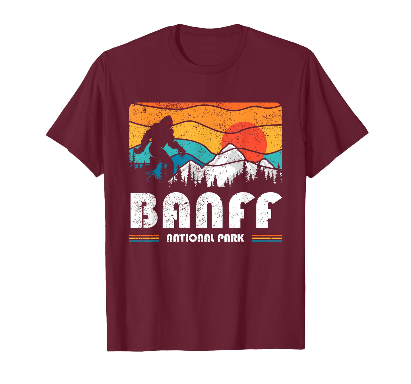 Banff Canadian National Park Retro Souvenir Banff T-Shirt