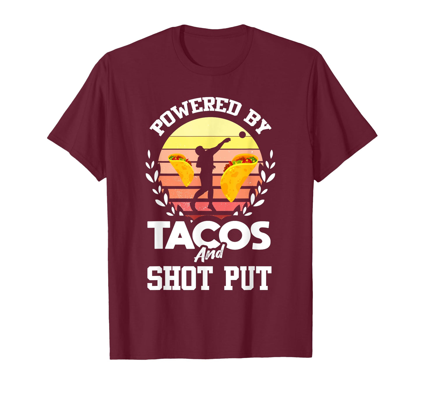 Shot Put Shirt Funny Taco Lover Track and Field Shot Putter T-Shirt