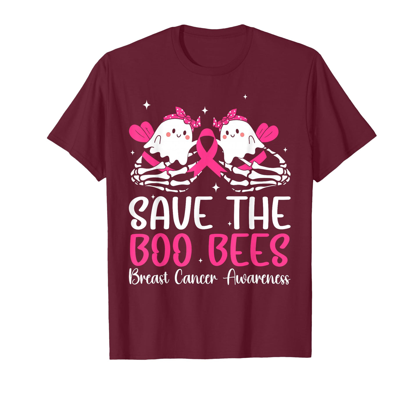 Save The Boobees Boo Bees Breast Cancer Halloween Women T-Shirt