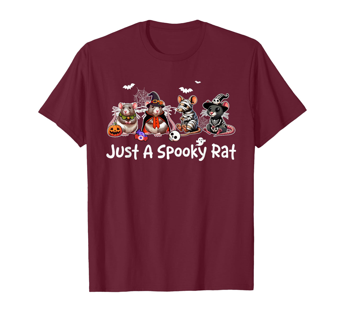 Just A Spooky Halloween Rat Group Rats As Witch Mummy T-Shirt