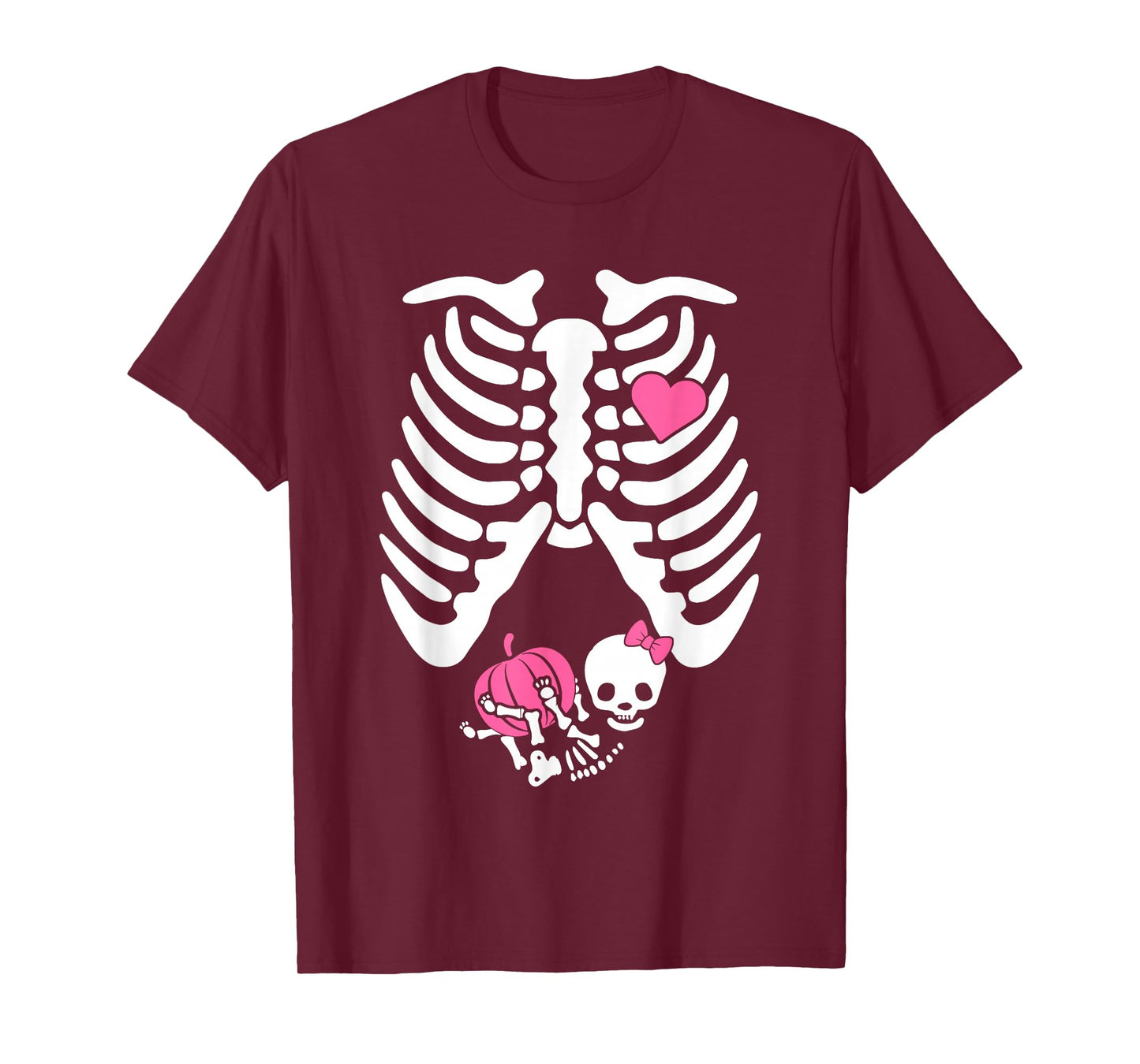 Halloween Skeleton Pregnancy Announcement Baby Spooky T-Shirt