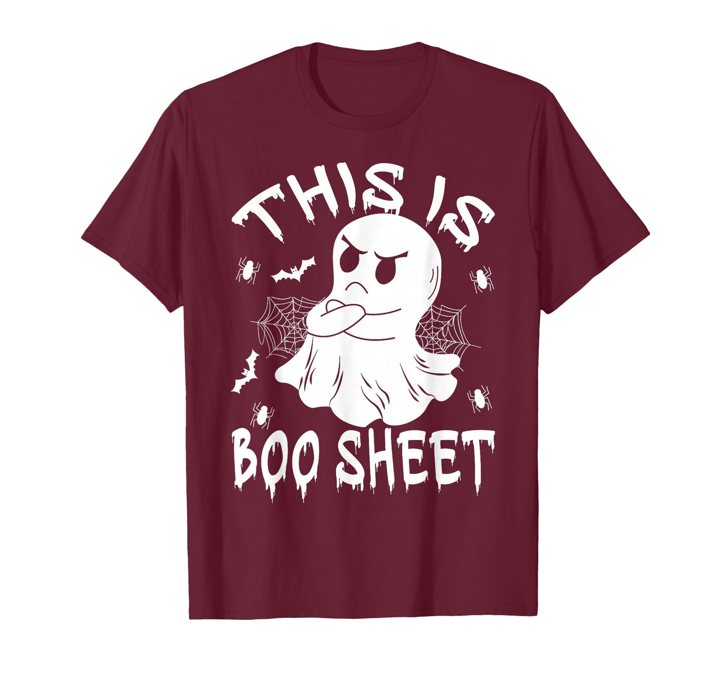 This is Boo Sheet Ghost Retro Halloween Costume Men Women T-Shirt
