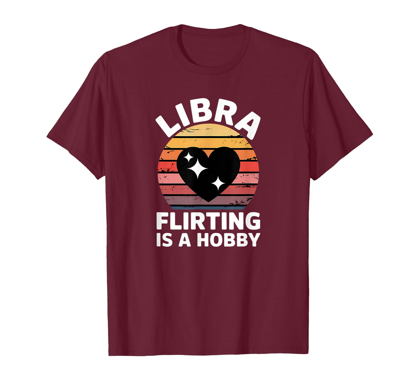 Vintage Libra Horoscope Design - Flirting is a Hobby T-Shirt