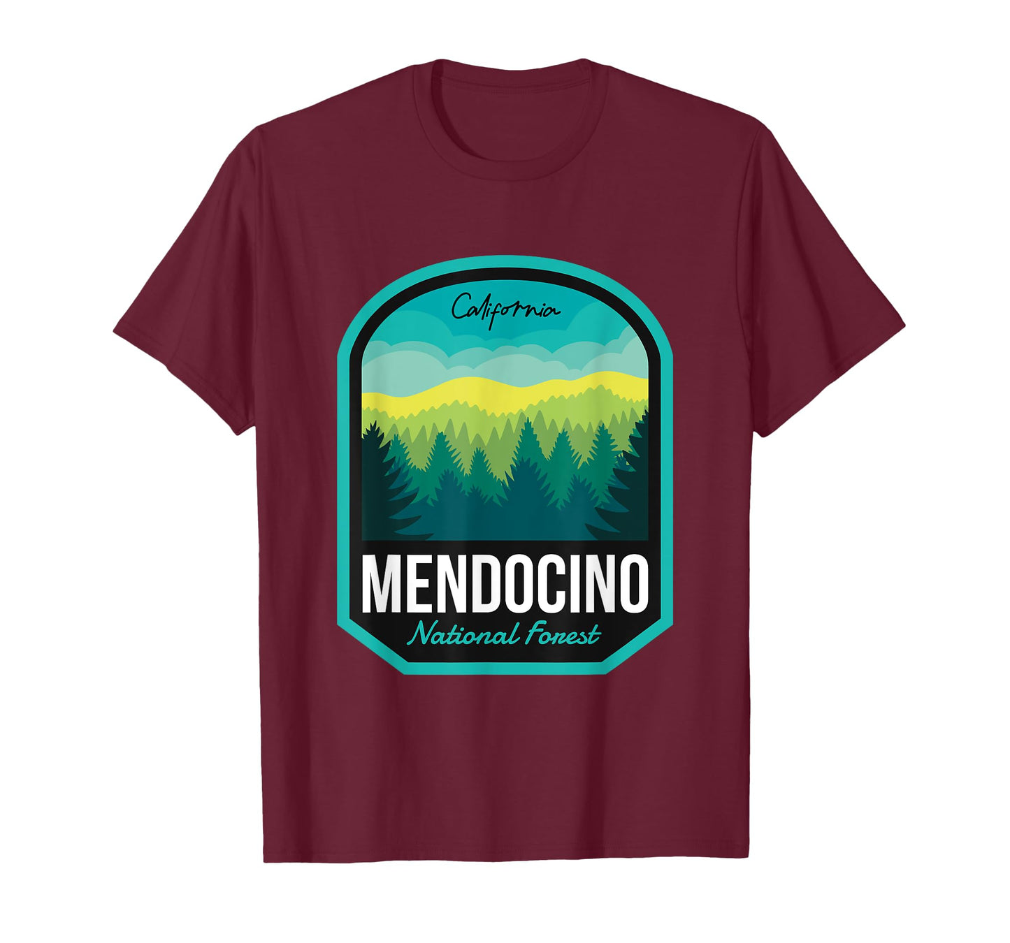 Mendocino National Forest CA T-Shirt