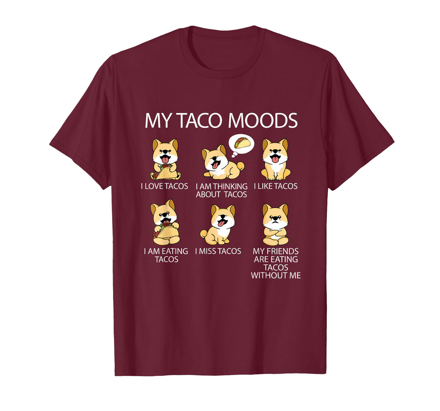 Shiba Inu Taco Lover Women Dog Owner Tacos T-Shirt