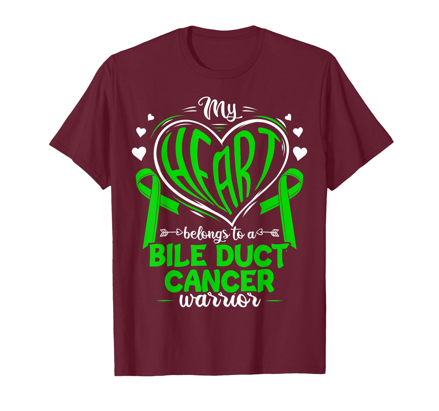Cholangiocarcinoma Bile Duct Cancer Awareness T-Shirt