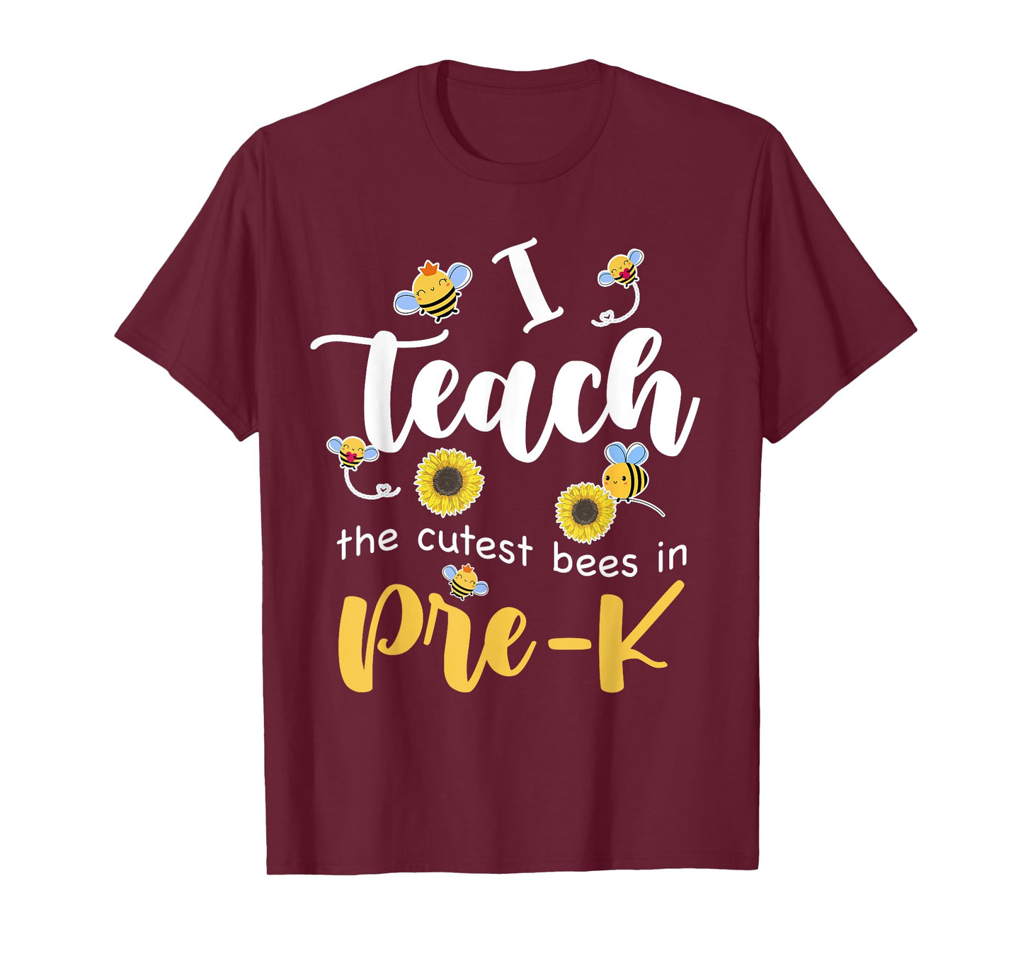 I Teach The Cutest Bees in Pre-K Back to School Prek Teacher Men Women Girls Kids T-Shirt