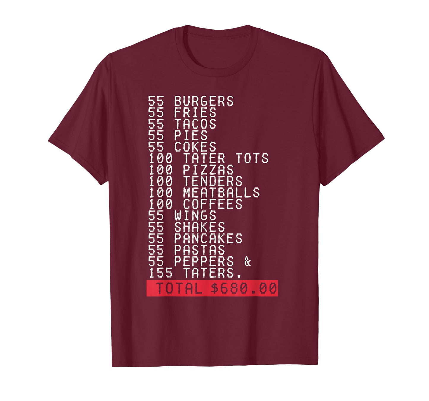 55 Burgers 55 Fries I Think You Should Leave Funny T-Shirt