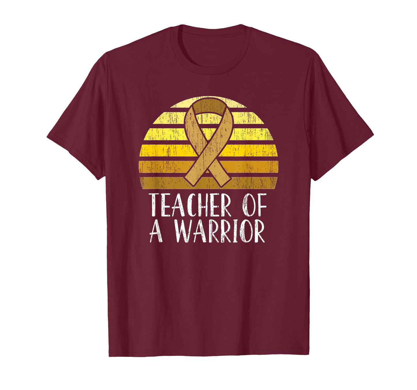 Teacher Of A Warrior Childhood Cancer Awareness T-Shirt for Men Women