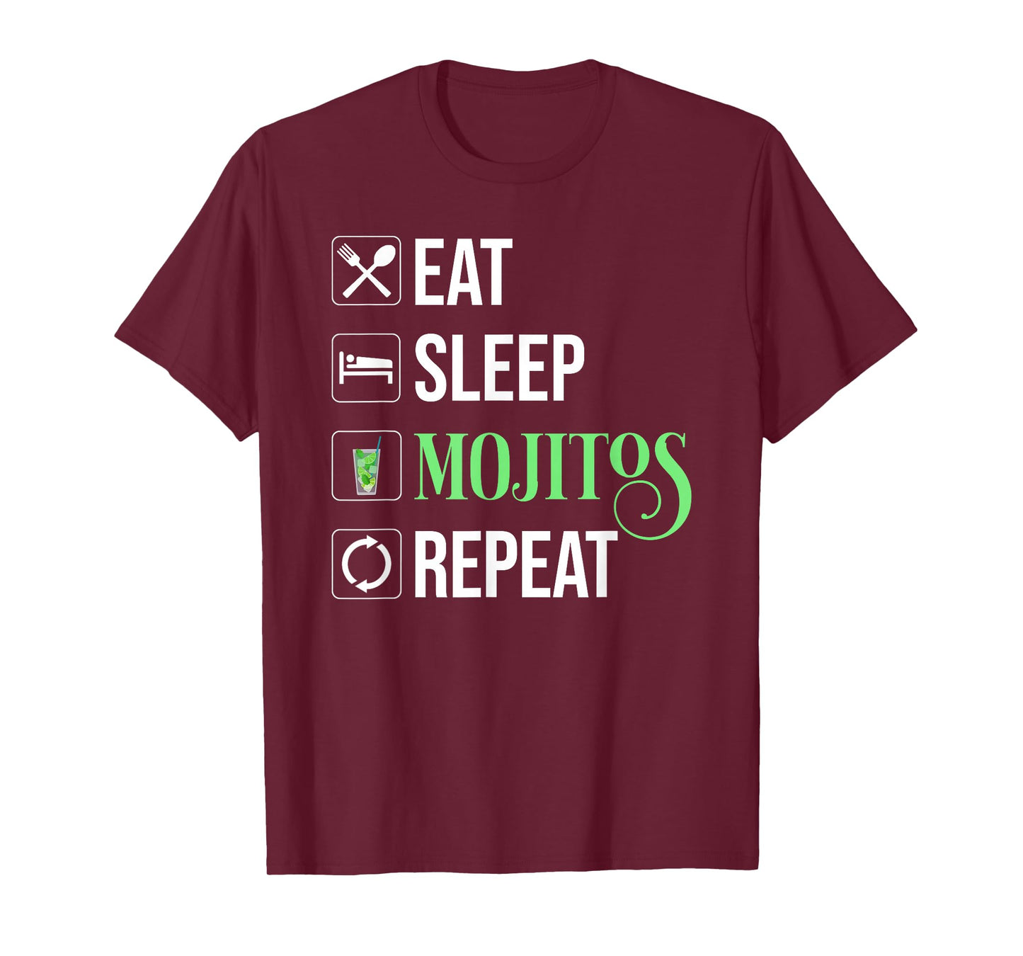 Eat Sleep Mojitos Repeat T-Shirt