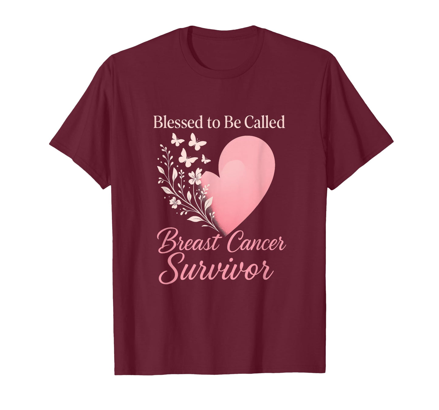 Blessed to Be Called Breast Cancer Survivor - Brave Support T-Shirt