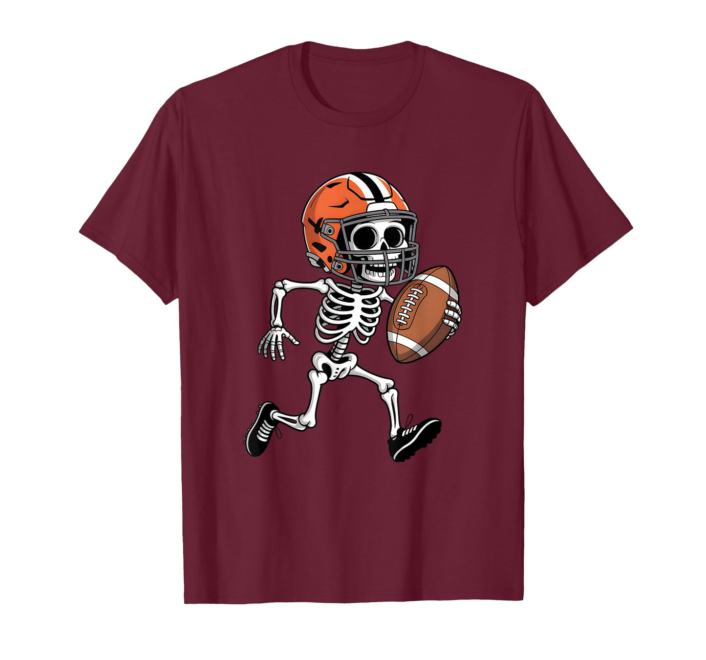 Halloween Skeleton American Football Costume Men Boys Kids T-Shirt