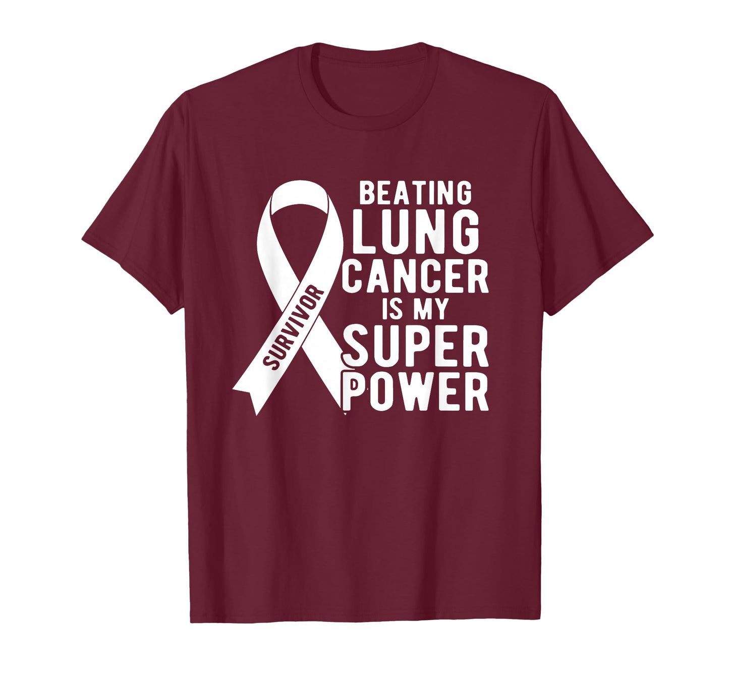 Beating Lung Cancer Awareness Survivor Gifts Men Women Kids T-Shirt