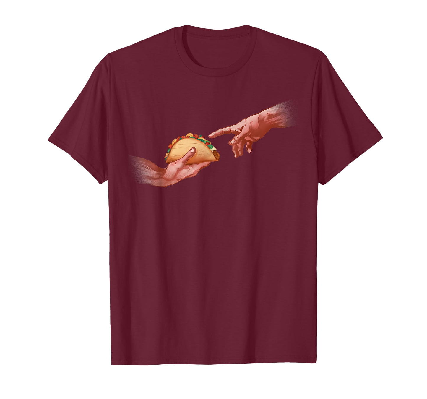 Funny Taco Creation God Hand Tacos Humor Food T-Shirt