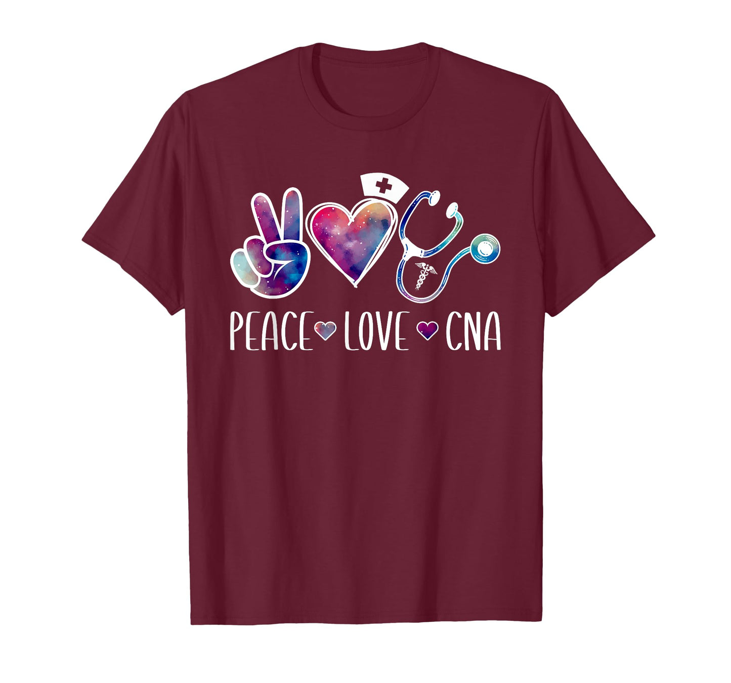 Peace Love CNA Certified Nurse Assistant CNA Nurse T-Shirt