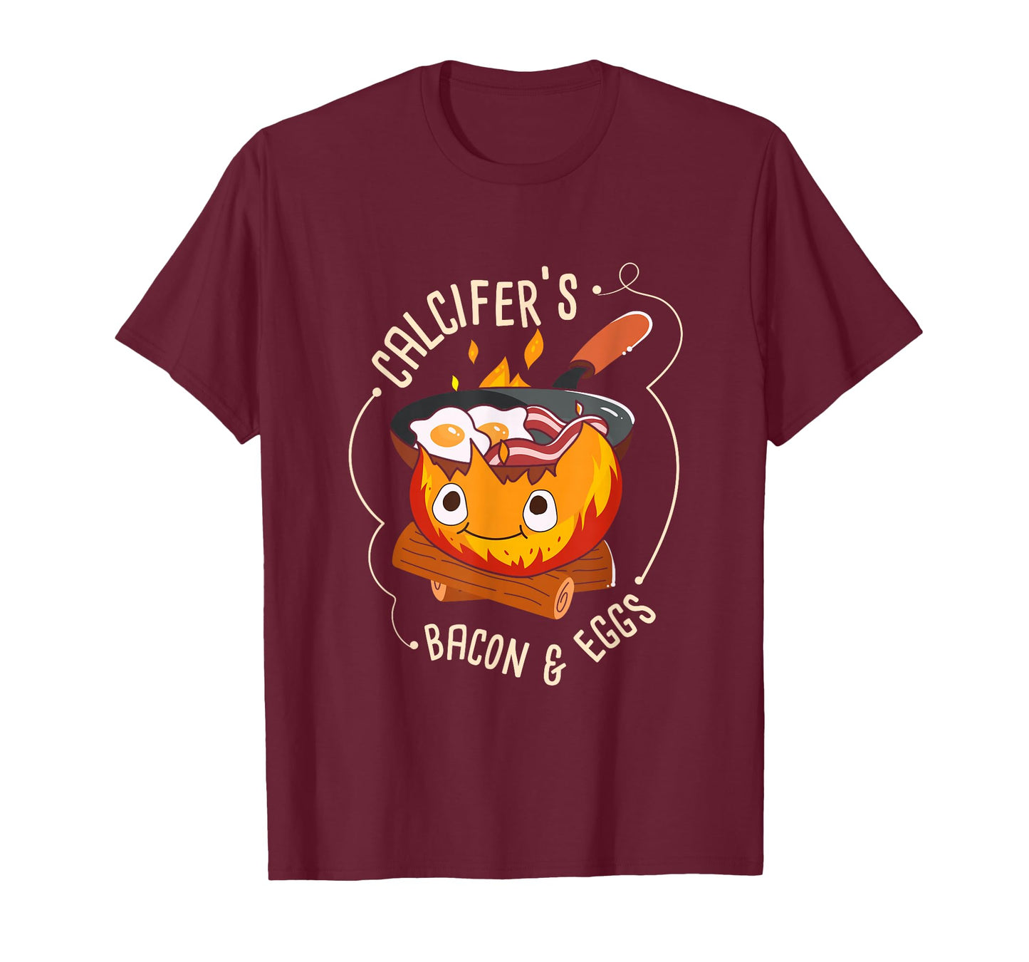 Calcifers Bacon And Egg I Camping Cooking I Bacon T-Shirt