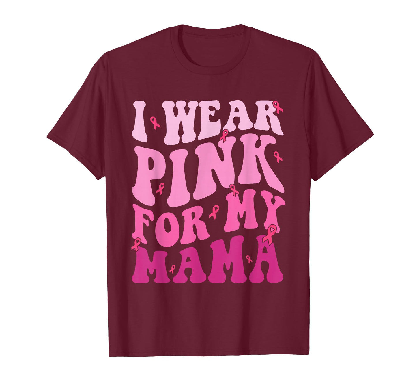 Breast Cancer Shirts for Kids I Wear Pink for my Mama T-Shirt