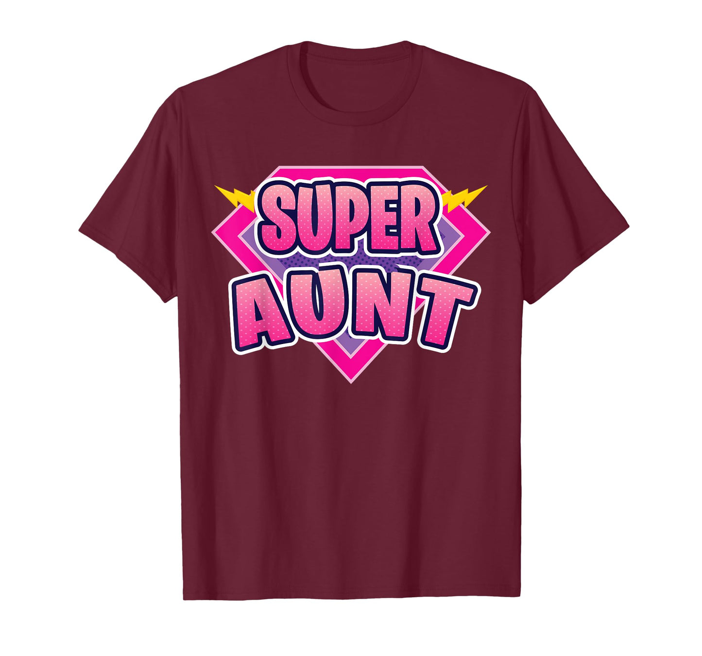 Super Aunt Superhero Grandmother Comic Book Funny Matching T-Shirt