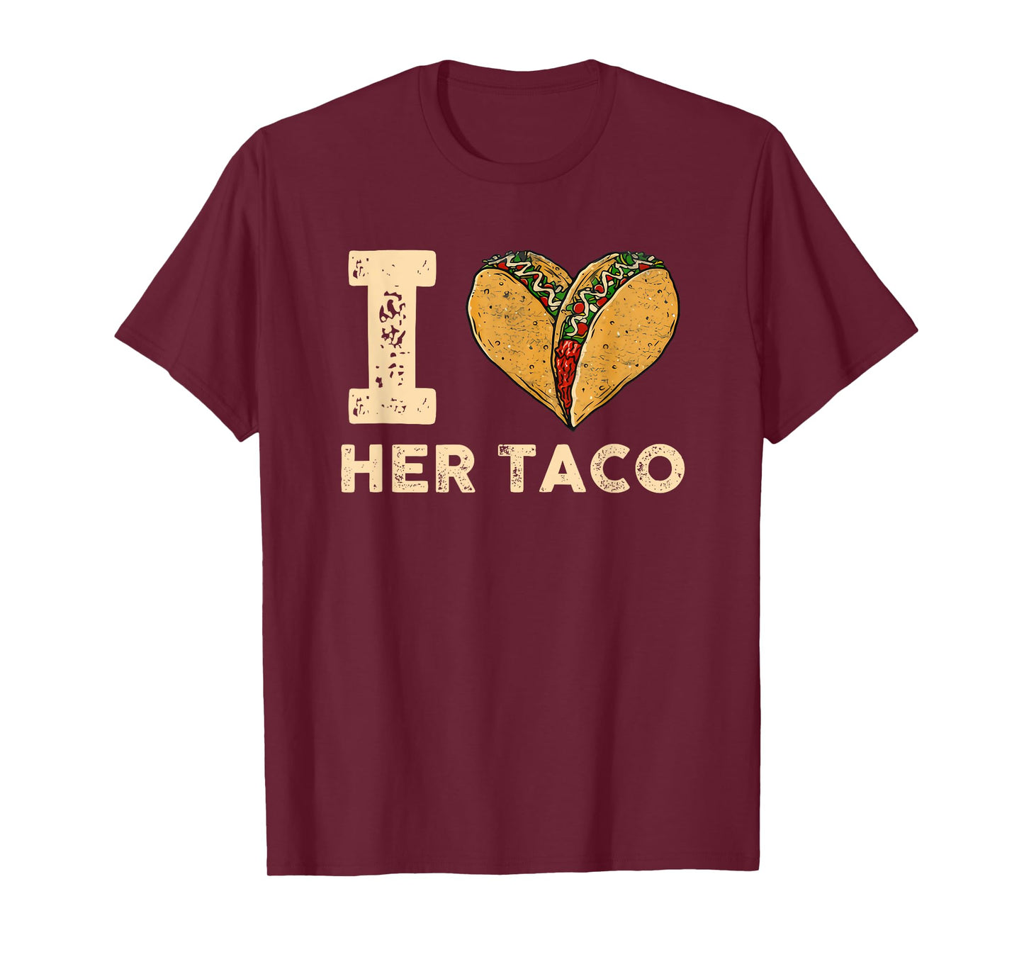 I Love Her Taco Funny Matching Couple Cinco De Mayo Men T-Shirt