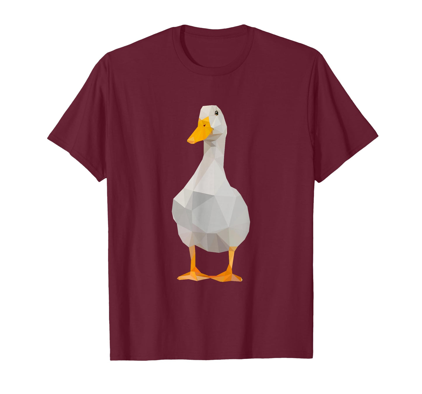 Cute Polygonal Duck Lover Farm Duck T-Shirt