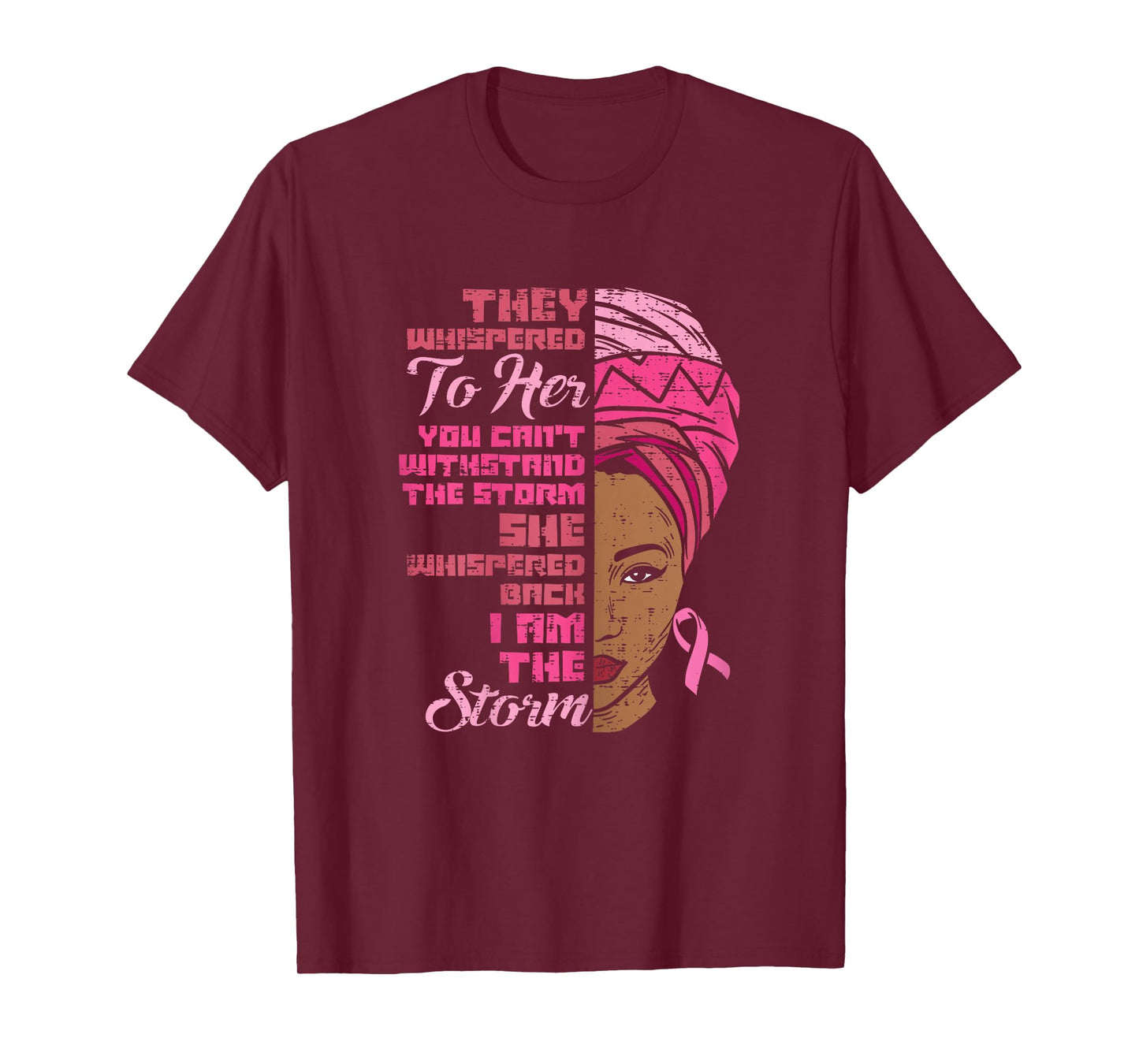 I Am The Storm Black African Breast Cancer Awareness Women T-Shirt