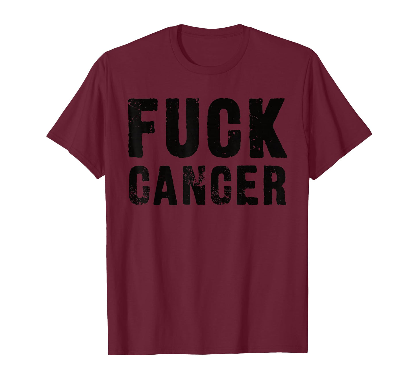 Fuck Cancer Black Font T-Shirt