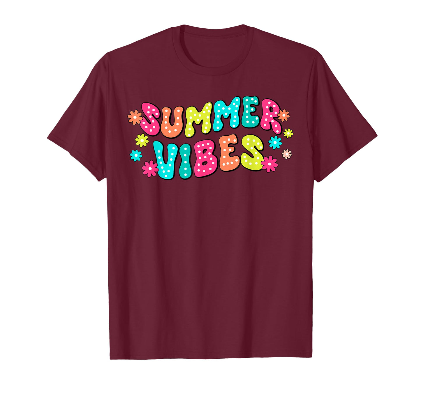 Summer Vibes Hello Summer Vacation Groovy Cruise Summer 2024 Men Women Girls Kids T-Shirt