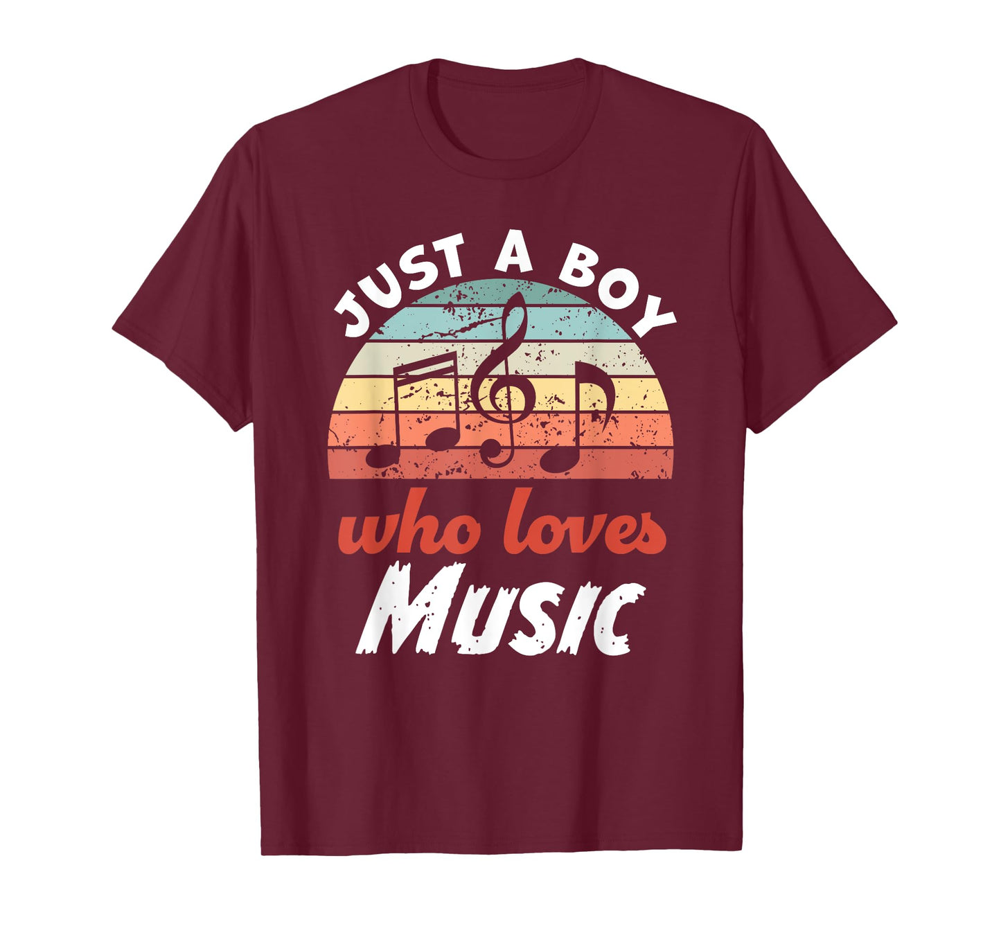 Just A Boy Who Loves Music Kids Music Boys T-Shirt