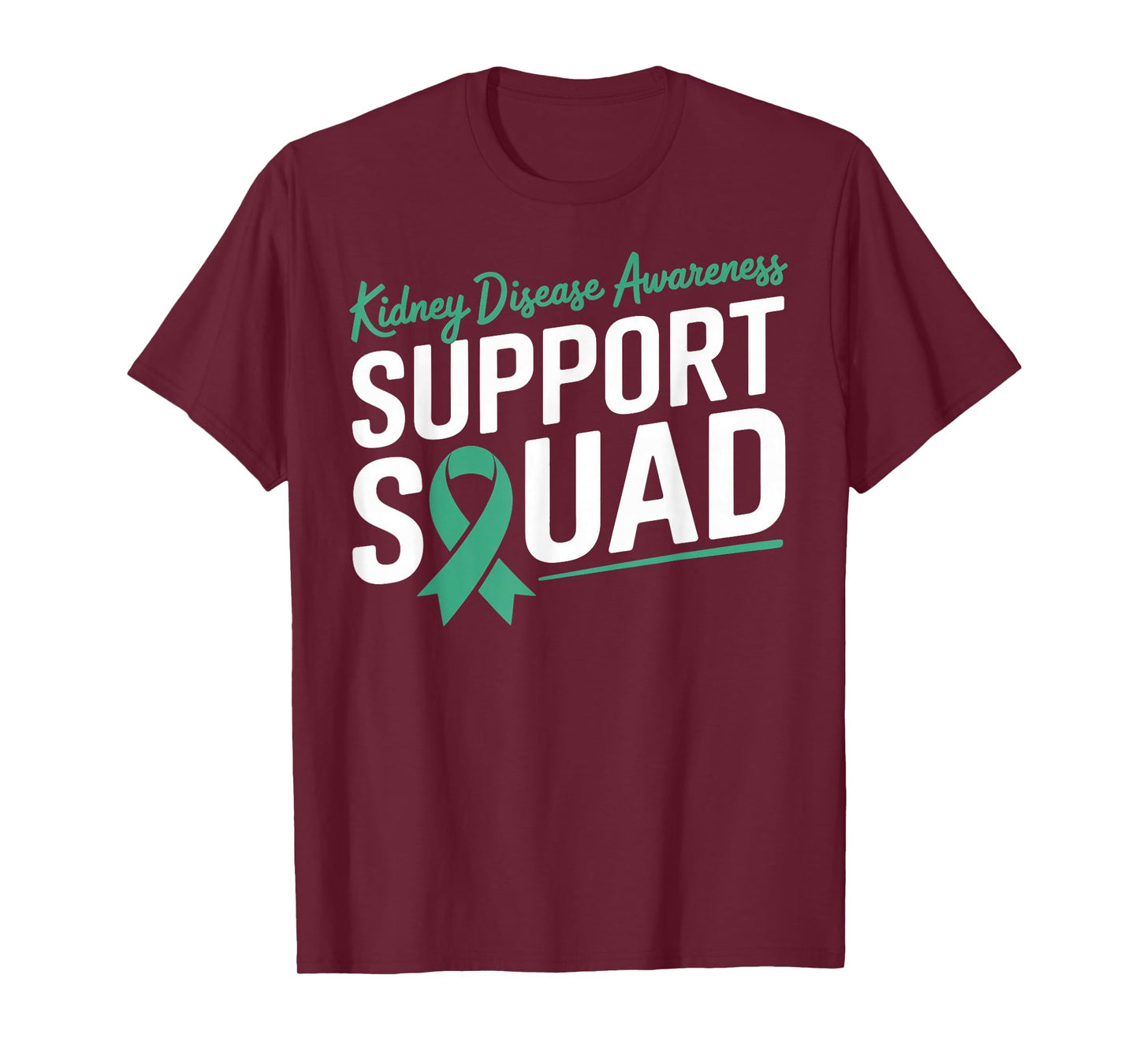 Green Ribbon Support Squad for Kidney disease Awareness T-Shirt