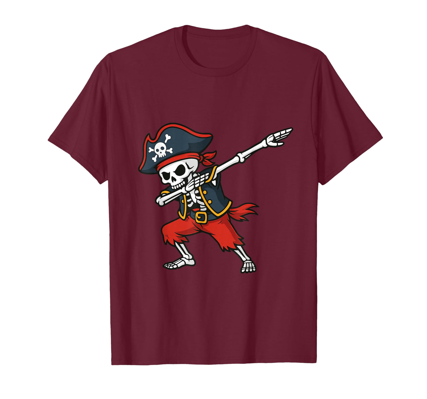 Dabbing Skeleton Pirate Skull Costume Pretend I'm a Pirate T-Shirt