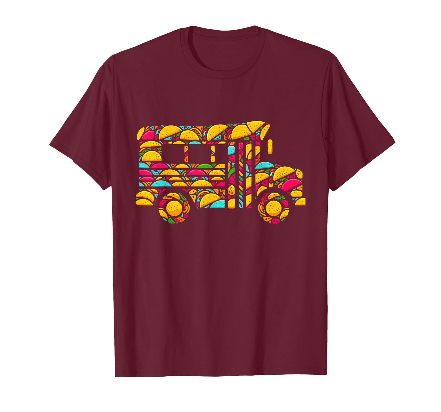 School Bus Tacos Kids Mens Womens Mexican Cinco De Mayo Taco T-Shirt