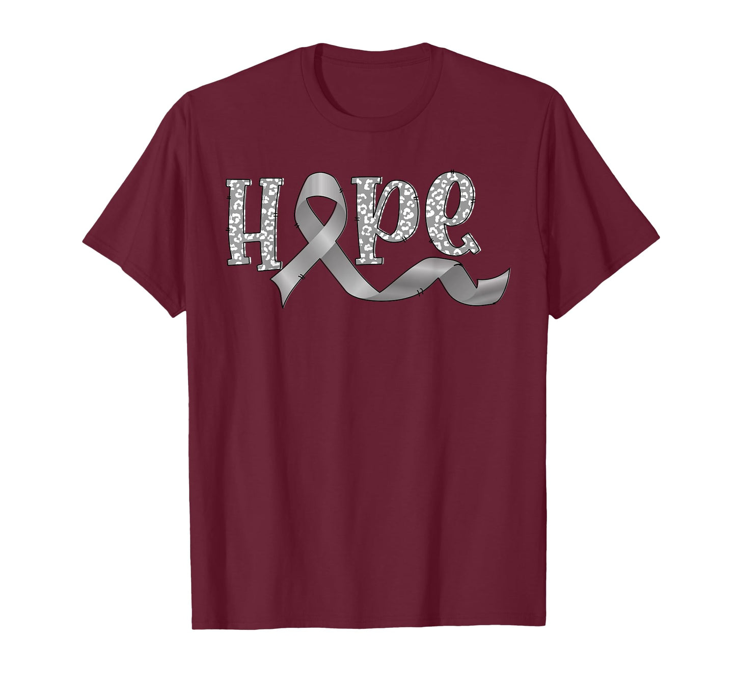 hope gray ribbon Parkinsons awareness warrior T-Shirt